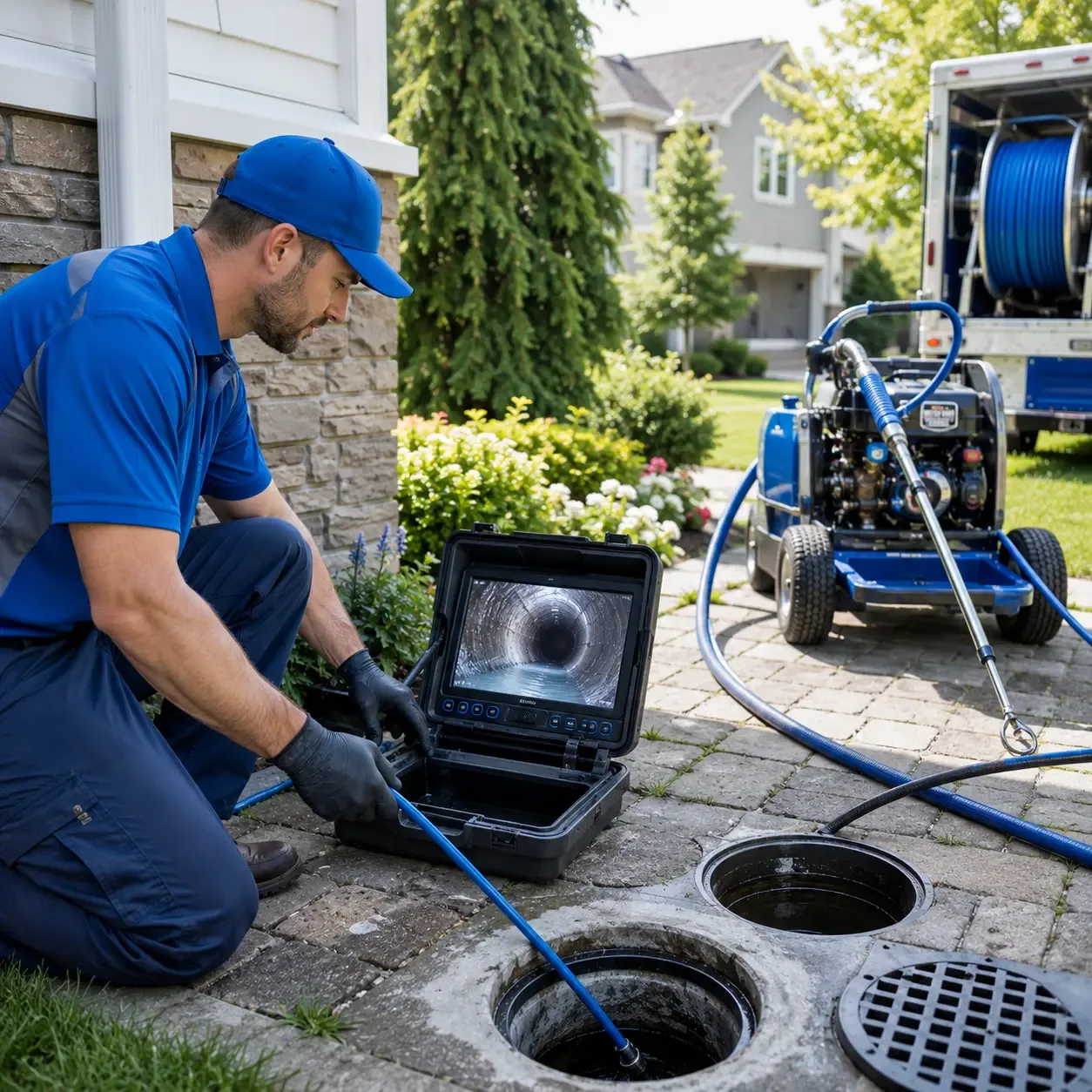 Outdoor drain cleaning professionals serving Amity, PA