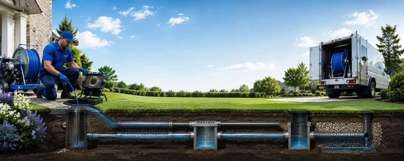 Outdoor drain cleaning information for Amity, PA